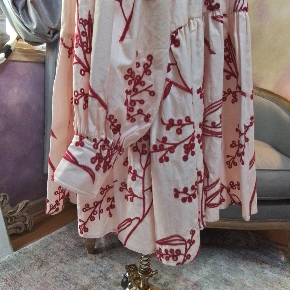 RARE! NWOT Aje Resort '20 "Mimosa" broderie smock dress, Size 14 - Picture 8 of 15